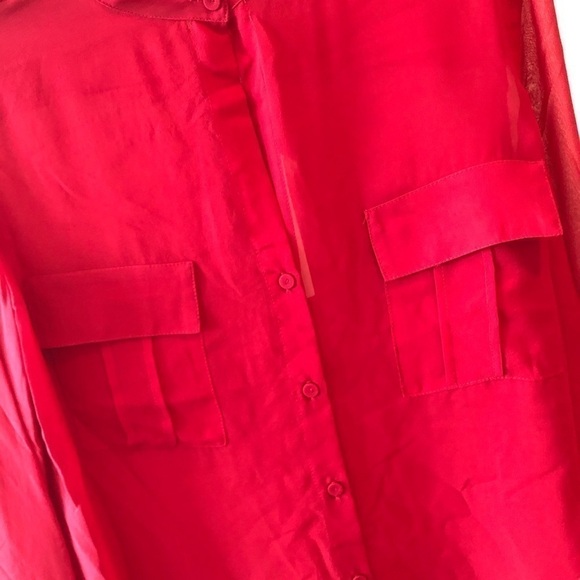 Erin Fetherston Silk Red Blouse Size S NWT - Picture 2 of 13